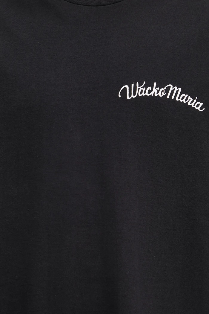 Βαμβακερό μπλουζάκι Wacko Maria μαύρο 25FW.WMT.WT08
