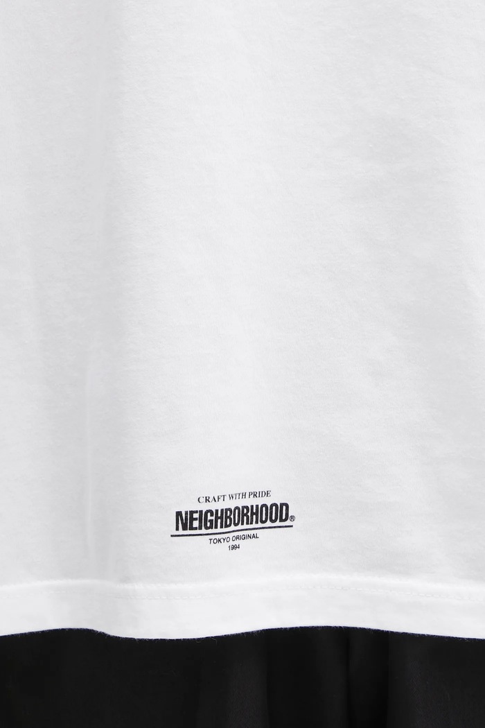 Βαμβακερό μπλουζάκι NEIGHBORHOOD NH . TEE SS-7 252PCNH.ST07 λευκό