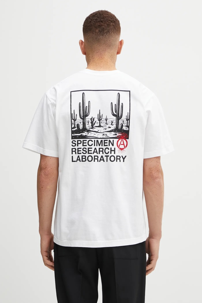Ρούχα Βαμβακερό μπλουζάκι NEIGHBORHOOD SRL . TEE SS-1 252PCNH.ST18 λευκό
