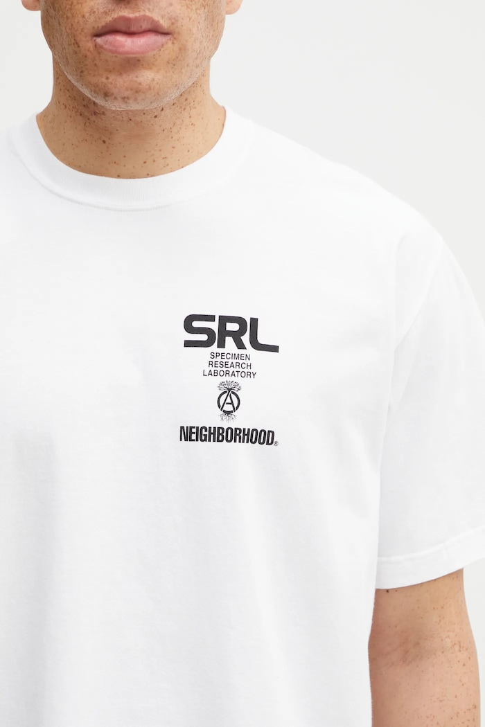 Βαμβακερό μπλουζάκι NEIGHBORHOOD SRL . TEE SS-1 λευκό 252PCNH.ST18