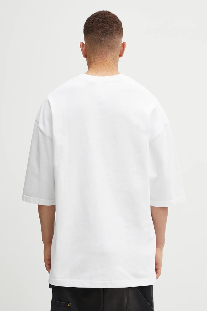 Odzież Willy Chavarria t-shirt bawełniany Prayer Services Northsider WCJSY0133.000 biały