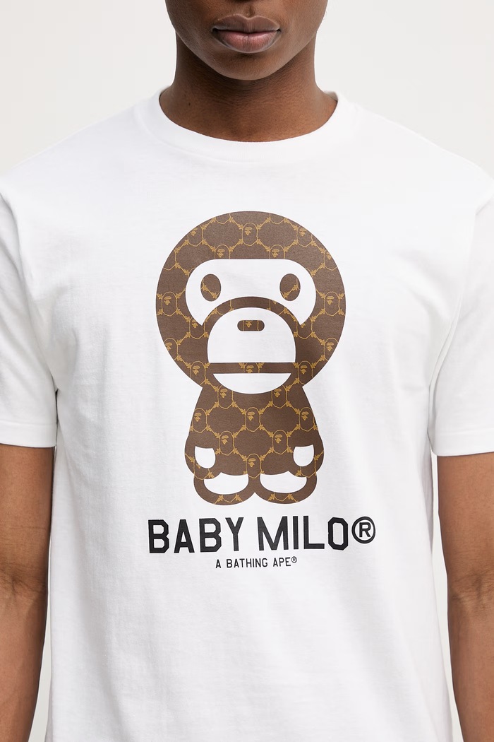 A Bathing Ape t-shirt in cotone Palm Tree Camo nero 001CSL301317M