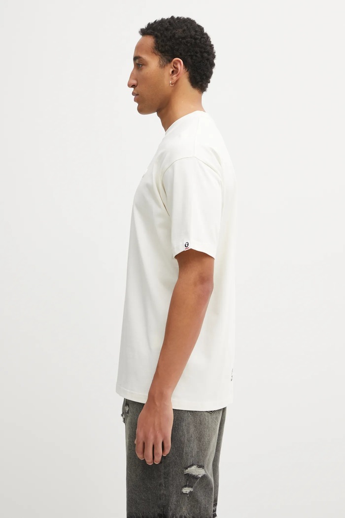 Бавовняна футболка AAPE Now AAPTEM1606XXO бежевий AW25