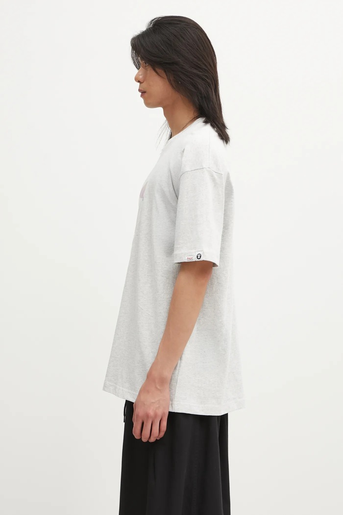 Bavlněné tričko AAPE Basic AAPTEM1642XAO šedá AW25