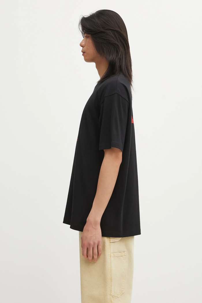 Bavlněné tričko AAPE Theme Aaper AAPTEM1719XXP černá AW25