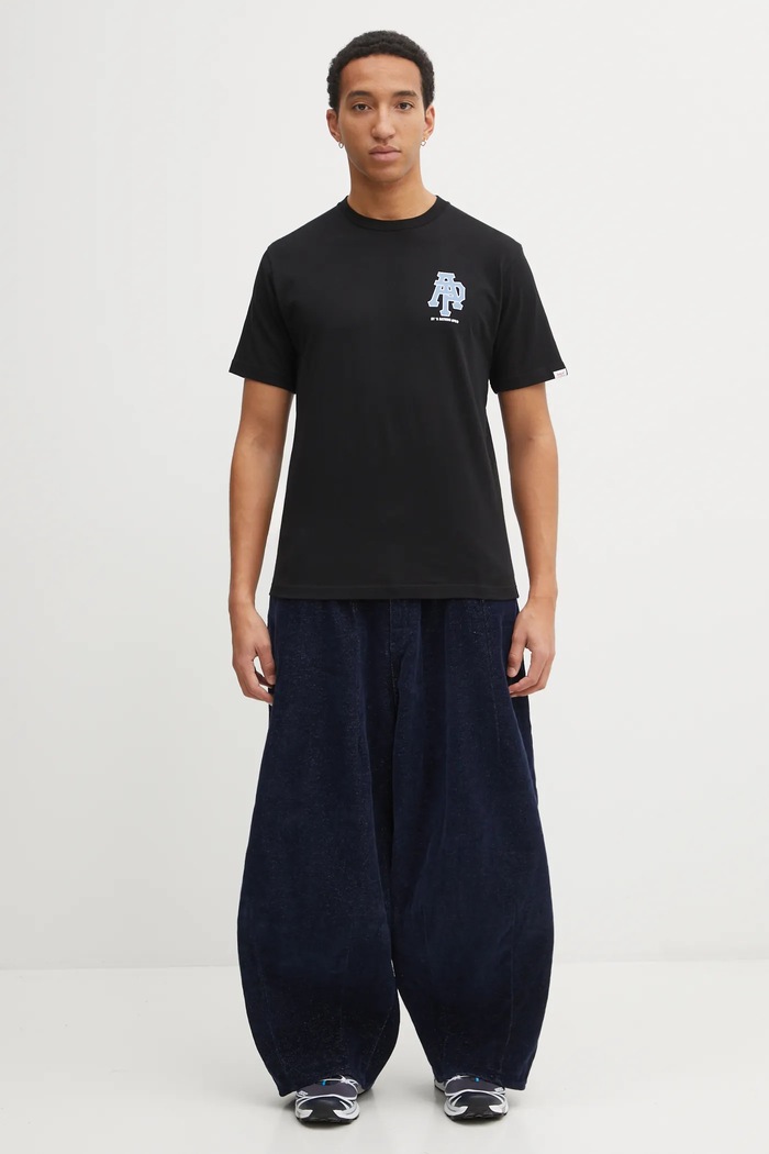 Хлопковая футболка AAPE Basic AAPTEM1732XXP чёрный