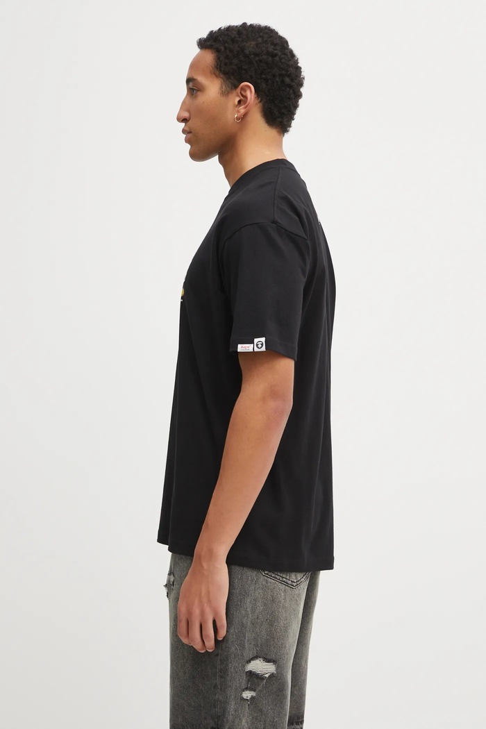 Бавовняна футболка AAPE Theme Main AAPTEM1751XXP чорний AW25