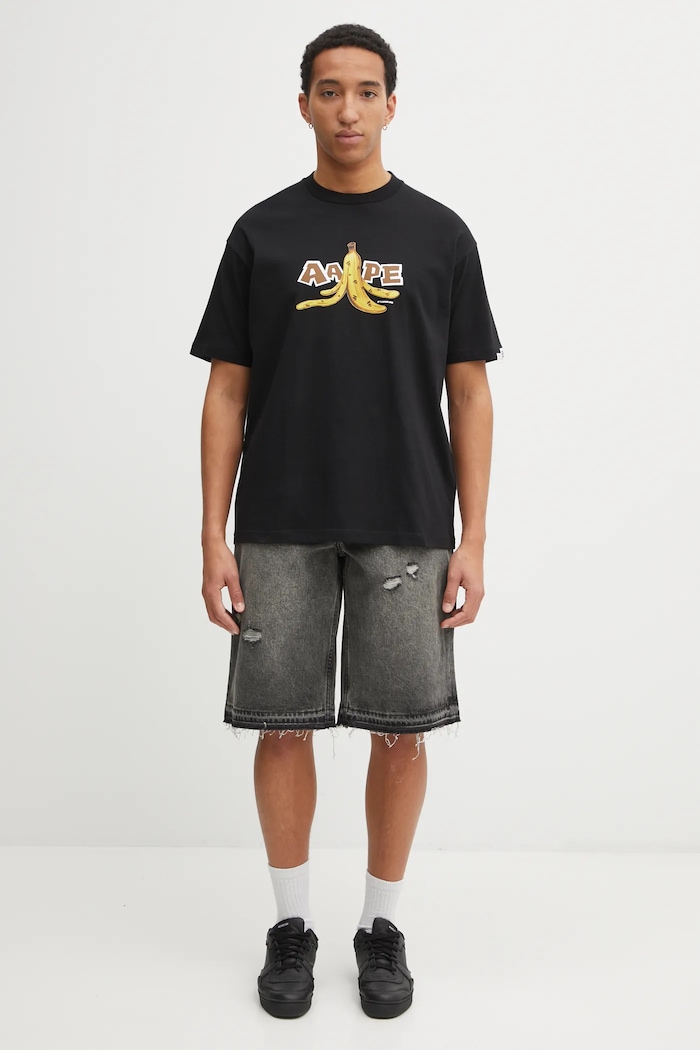 Бавовняна футболка AAPE Theme Main AAPTEM1751XXP чорний