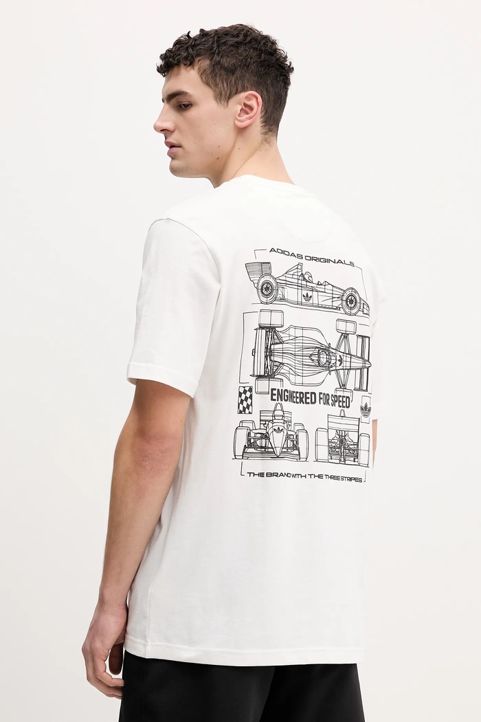 Odzież adidas Originals t-shirt bawełniany Racing Car KY2925 biały