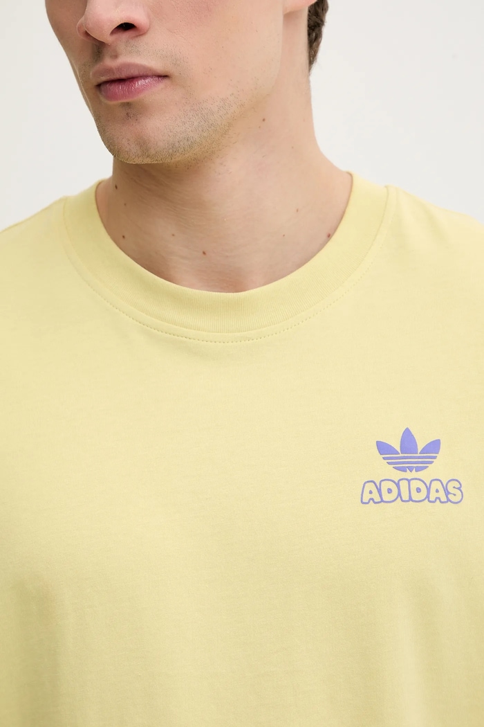 adidas Originals t-shirt bawełniany Butter żółty KY2932