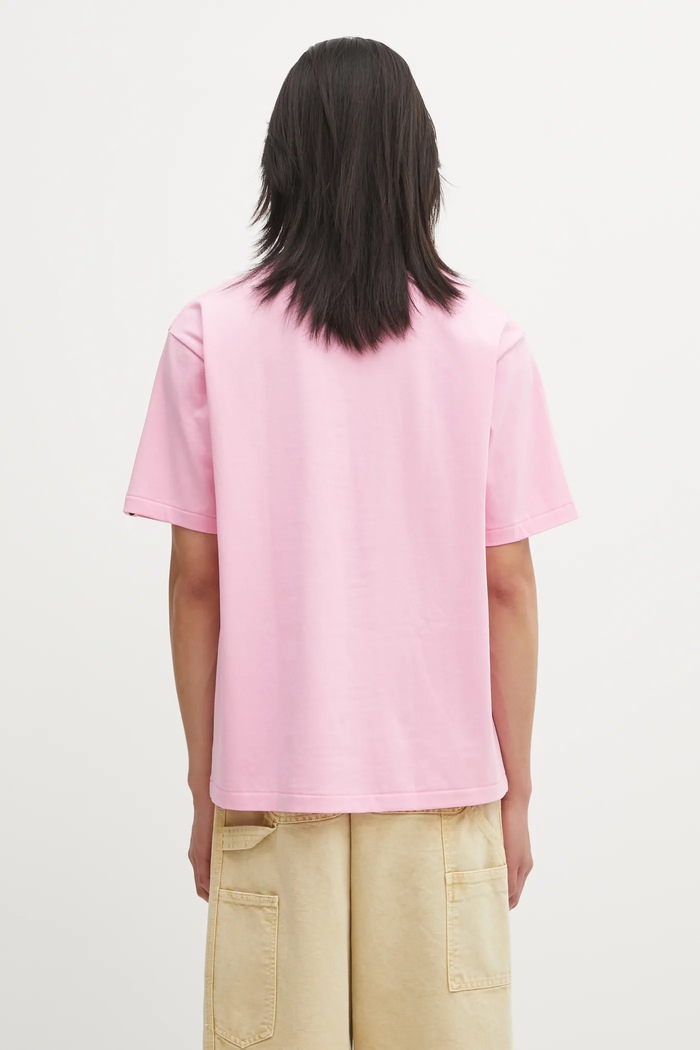 Одежда Хлопковая футболка A Bathing Ape Vacation Pattern APE Head 1L30110335 розовый