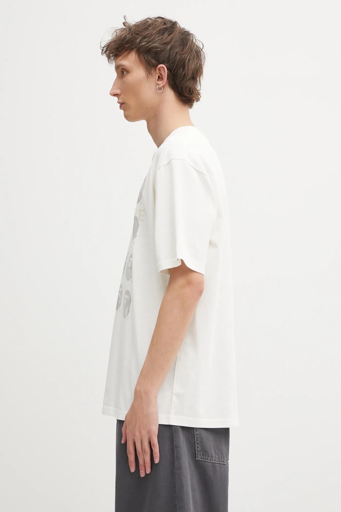 Бавовняна футболка A Bathing Ape Garment Dye Logo 1L30109348 бежевий AW25