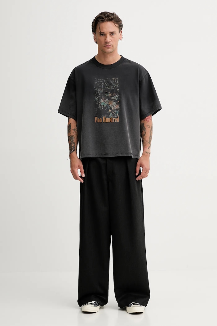 T-shirt bawełniany Won Hundred 3767.12071 szary