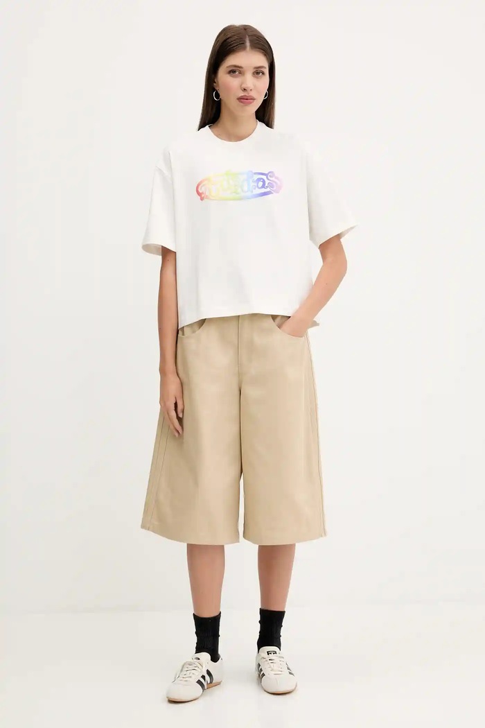 adidas Originals t-shirt Pride x Jeremy Scott JY2012 beżowy