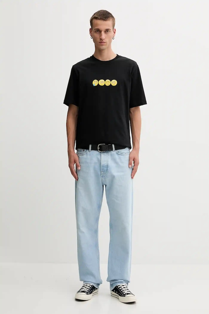 Barrow t-shirt bawełniany czarny F5BWUATH085