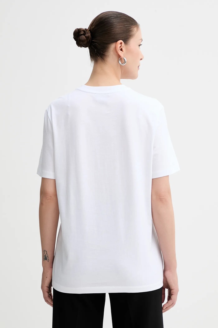 Bavlnené tričko A.P.C. t-shirt jean portrait - gots COGYK.M26549 biela