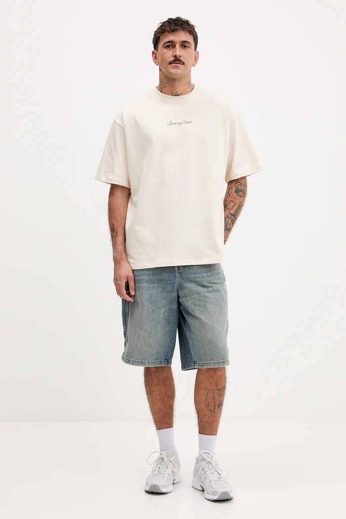 Kaotiko t-shirt bawełniany beżowy AR017.01S.G002