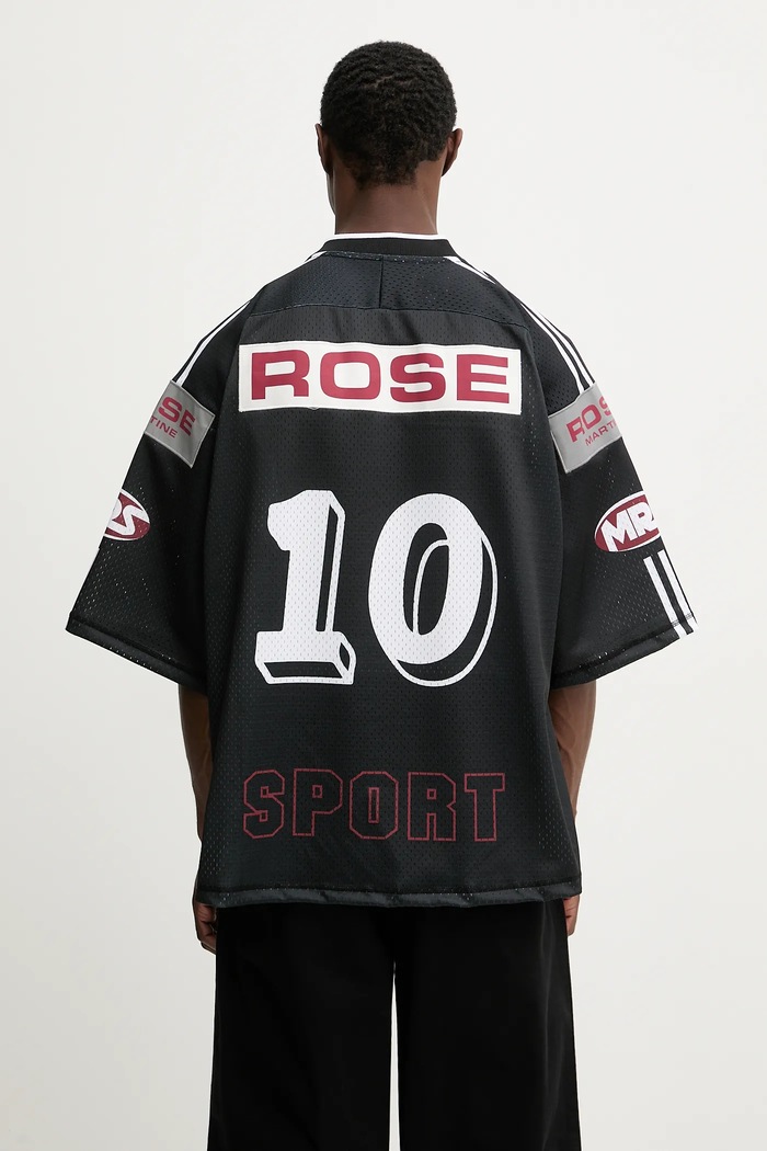 Футболка Martine Rose Oversized Hockey Top 129JT10009 чёрный