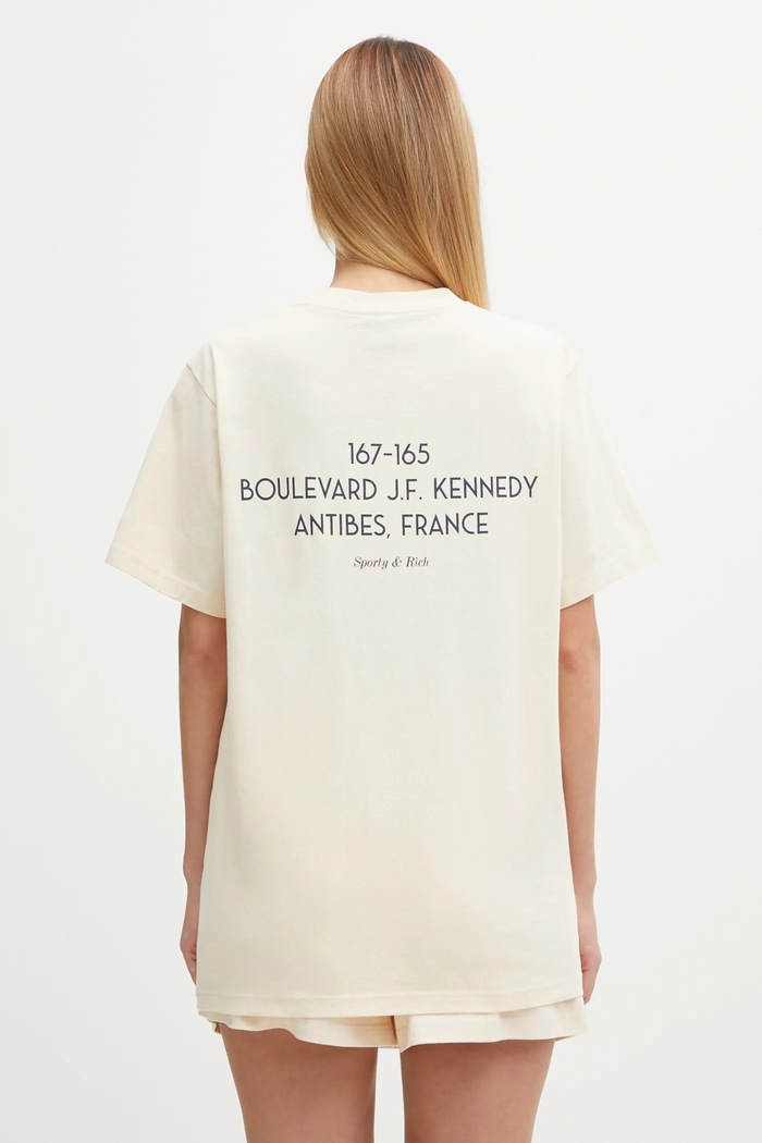 Sporty & Rich cotton t-shirt Kennedy Crest TO04360666CR01