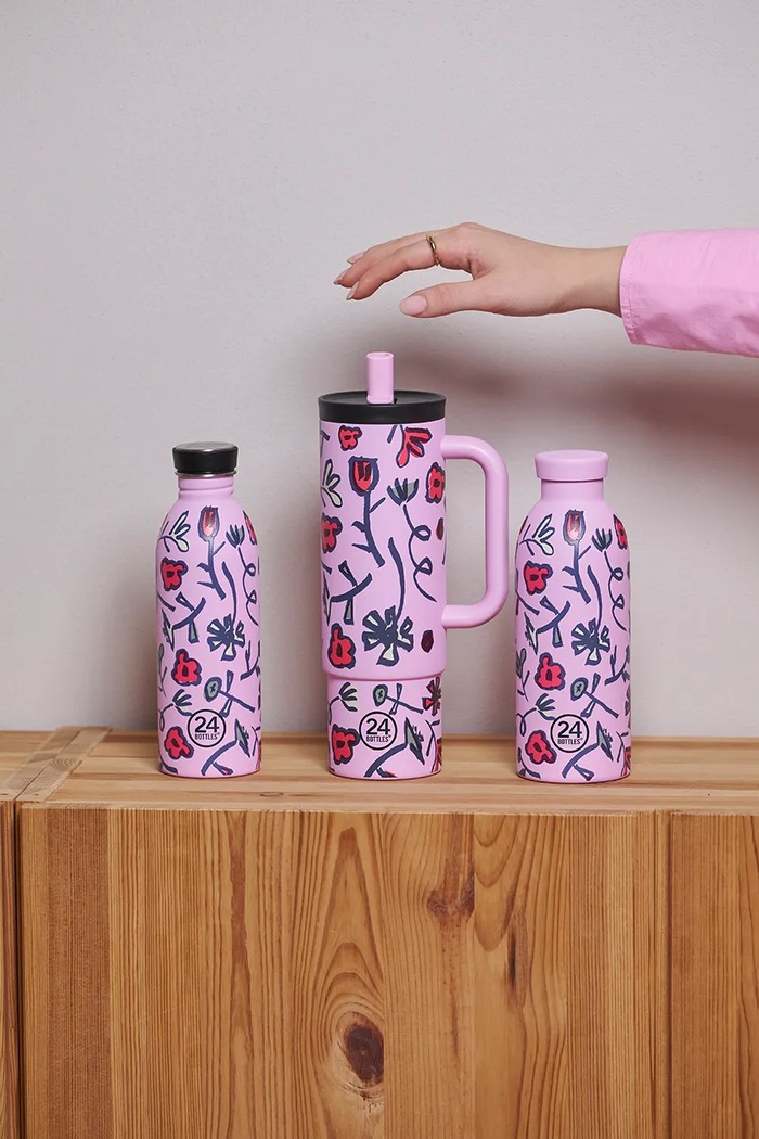 24bottles Kubek termiczny ze słomką Straw Cup 800 ml 002433 różowy AW26