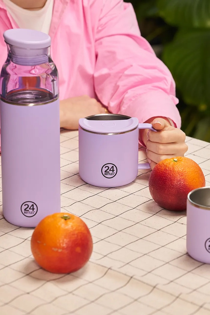 Akcesoria 24bottles Kubek termiczny Casa Mug 340 ml 002438 fioletowy