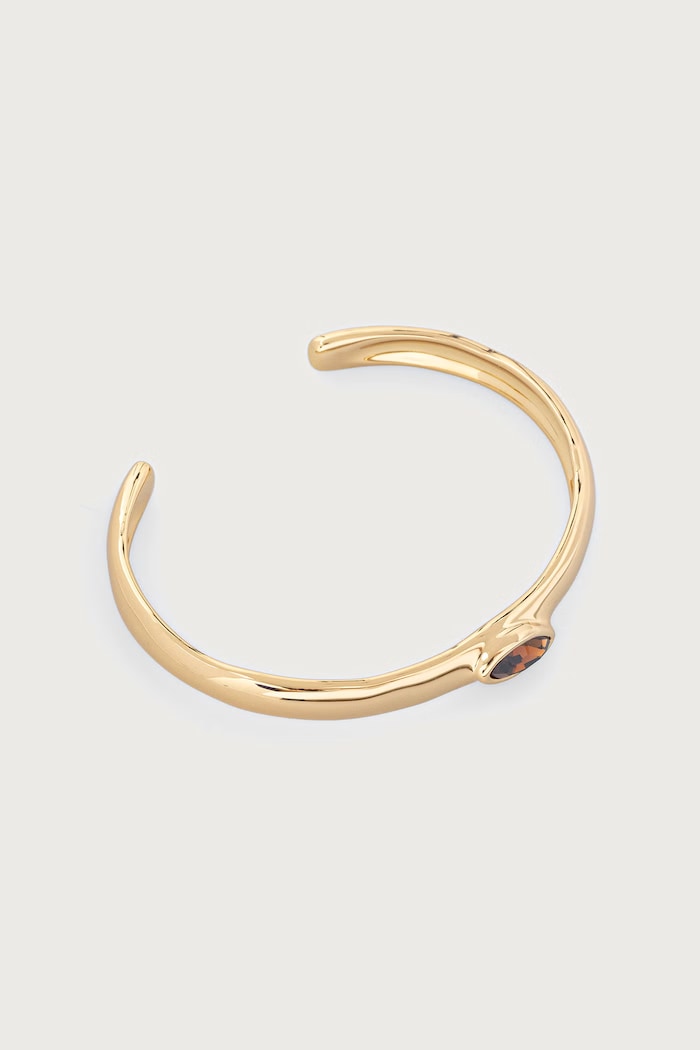 Guess Bransoletka damska brązowa z cyrkonią x LEONIE HANNE JUBB06.296JW złoty AW26