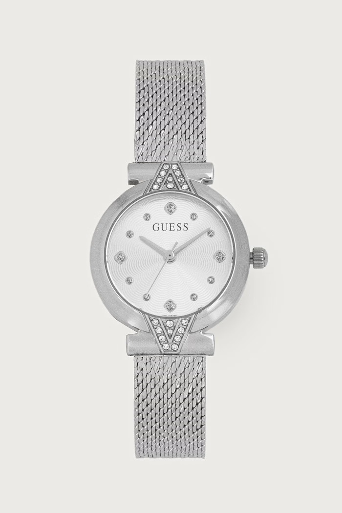 Guess Zegarek damski srebrny GW1086L1