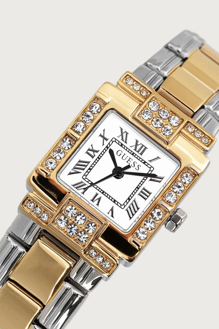 Guess Zegarek damski GW1157L5 srebrny AW26