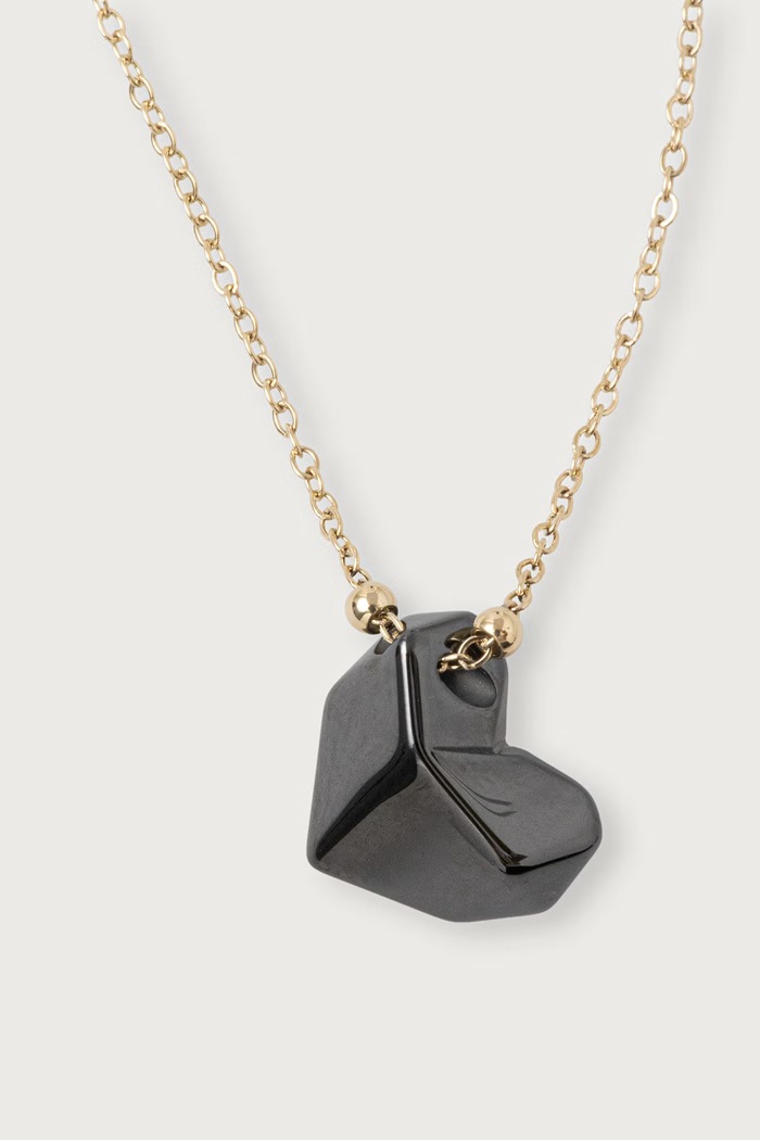 Calvin Klein Bransoletka damska ze stali nierdzewnej Faceted Heart 35001001 złoty AW26