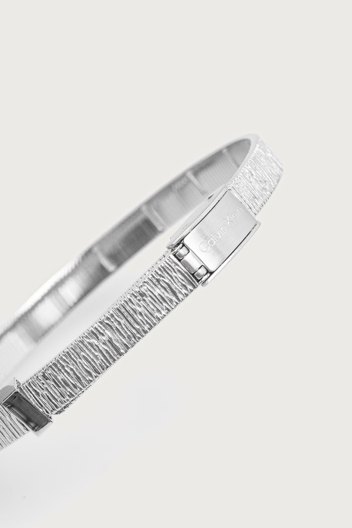 Calvin Klein Bransoletka Sophisticated Texture 35001009 srebrny AW26