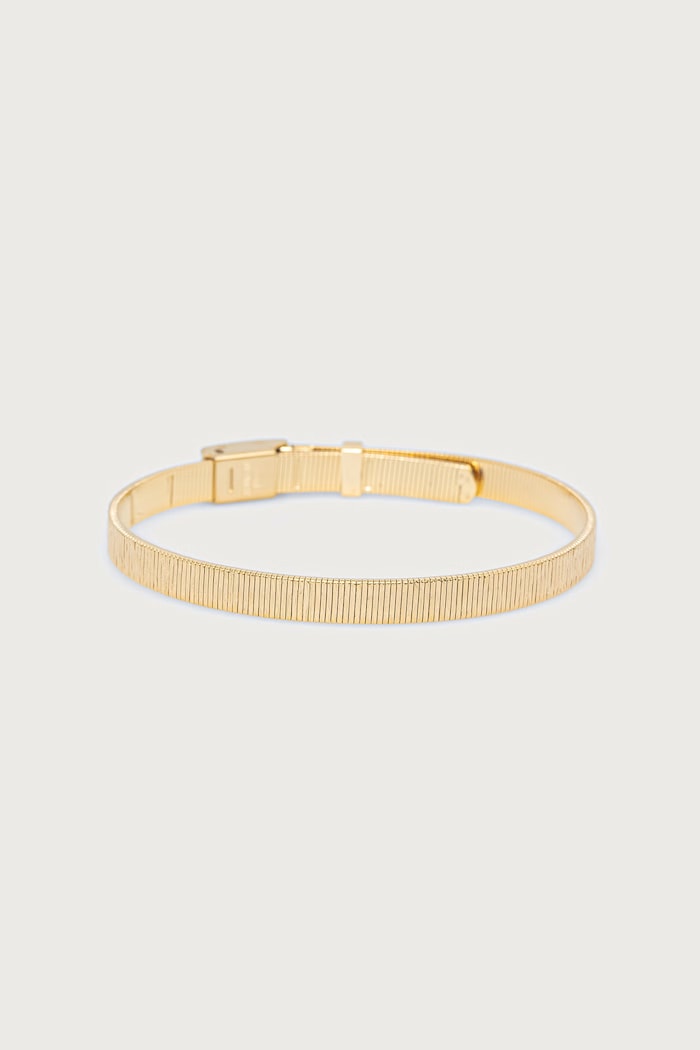Calvin Klein Bransoletka damska ze stali nierdzewnej Sophisticated Texture złoty 35001008
