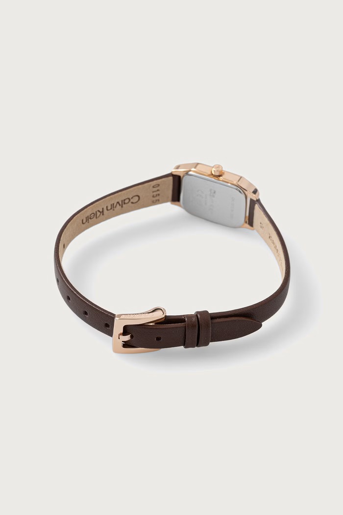 Calvin Klein Zegarek damski Soft Form 25100237 brązowy AW26