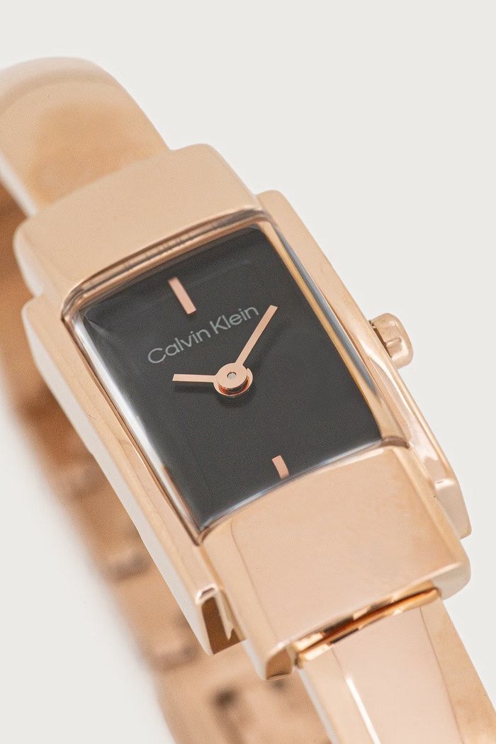 Doplnky Calvin Klein Hodinky dámske Moderne 25100183 zlatá