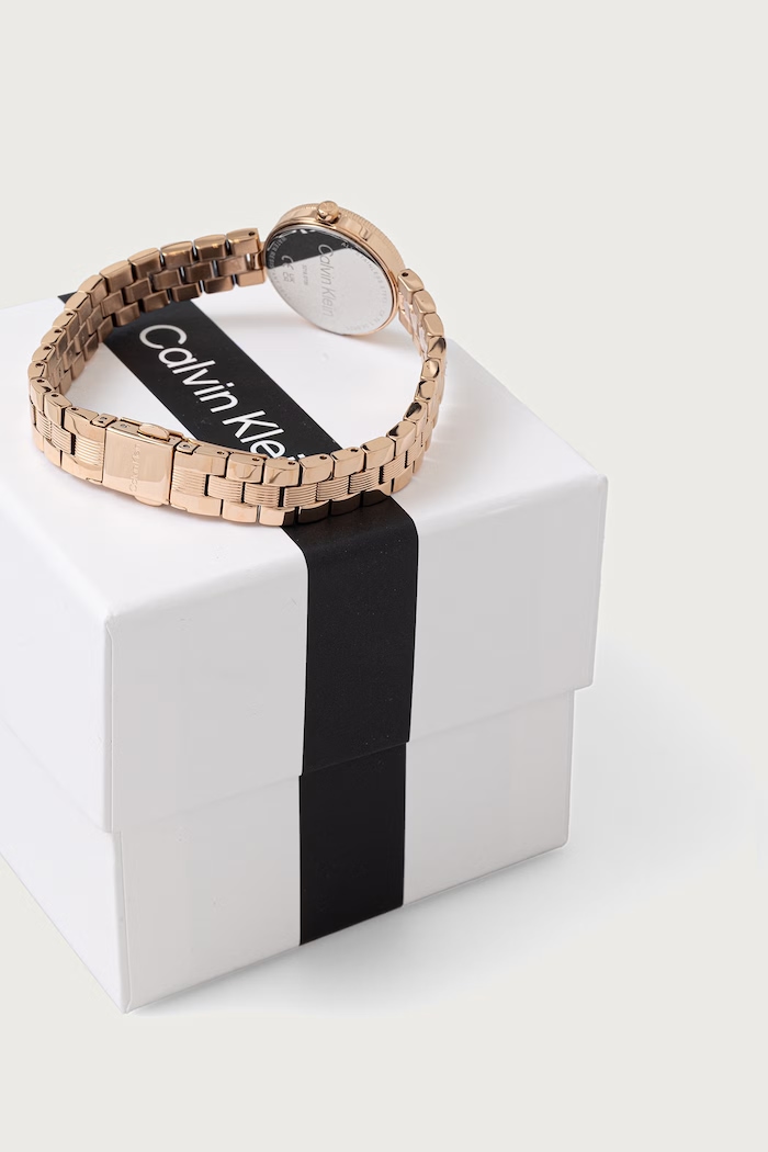 Akcesoria Calvin Klein Zegarek damski Gleam 25100227 złoty