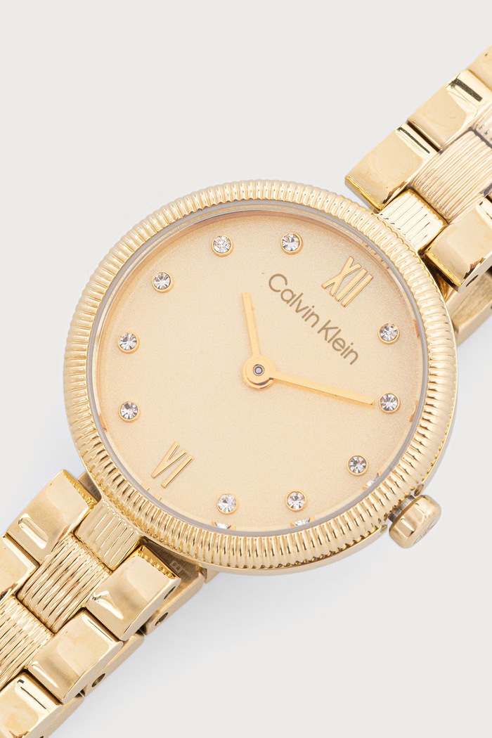 Akcesoria Calvin Klein Zegarek damski Gleam 25100225 złoty