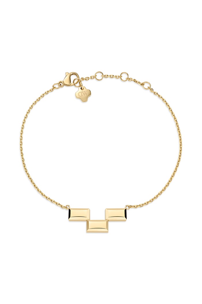 Daniel Wellington Bransoletka damska ze stali nierdzewnej Bric złoty DW00402134