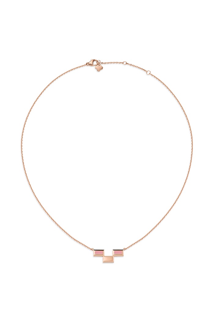 Daniel Wellington Naszyjnik damski ze stali nierdzewnej Bric złoty DW00402131