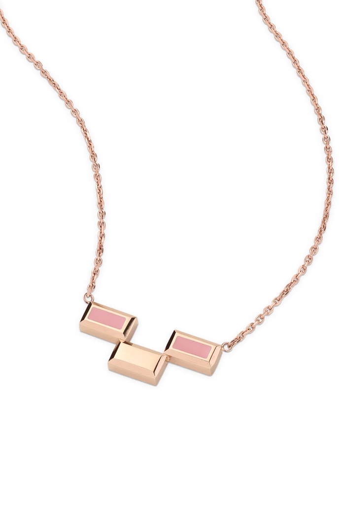 Daniel Wellington Naszyjnik damski ze stali nierdzewnej Bric DW00402131 złoty AW26