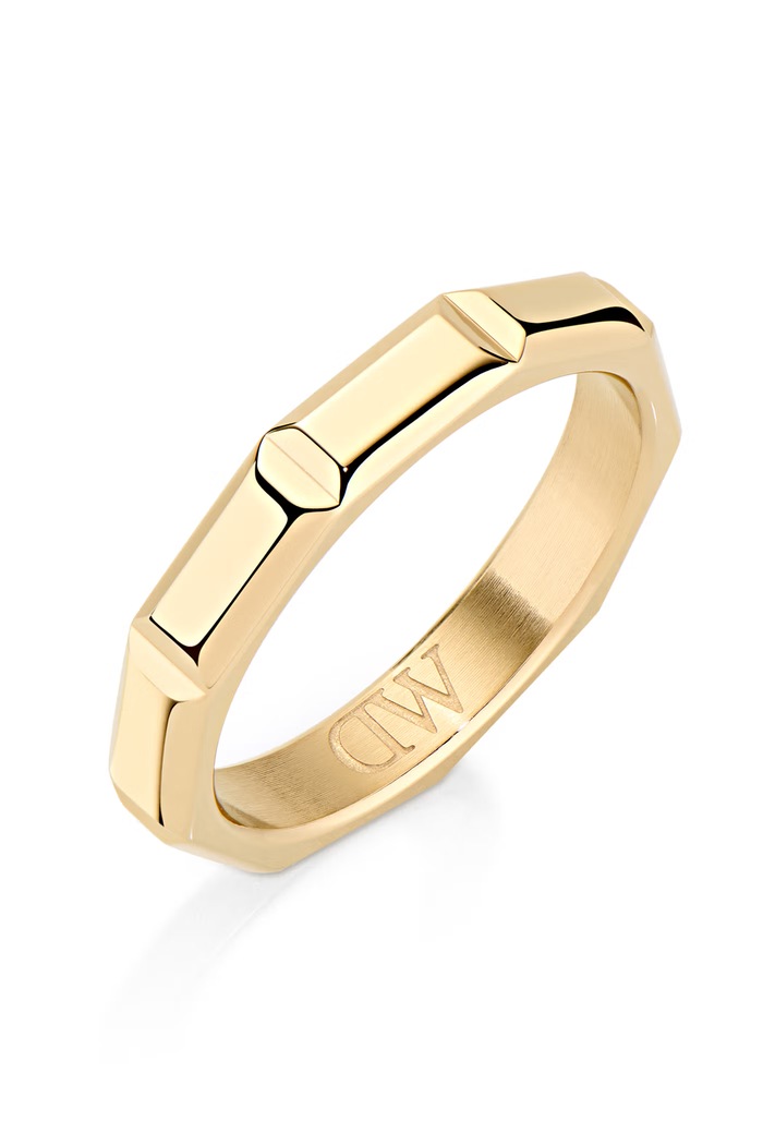 Daniel Wellington Pierścionek damski ze stali nierdzewnej Bric Ring Icon złoty DW00402177