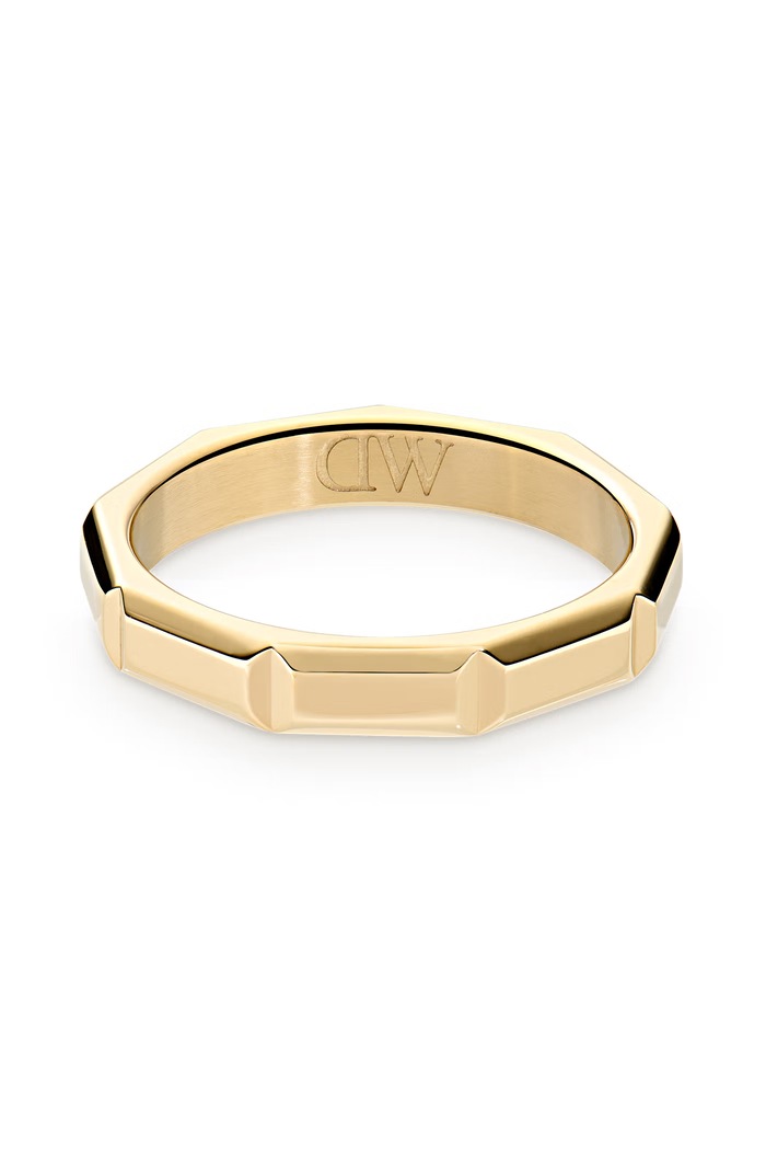 Akcesoria Daniel Wellington Pierścionek damski ze stali nierdzewnej Bric Ring Icon DW00402177 złoty