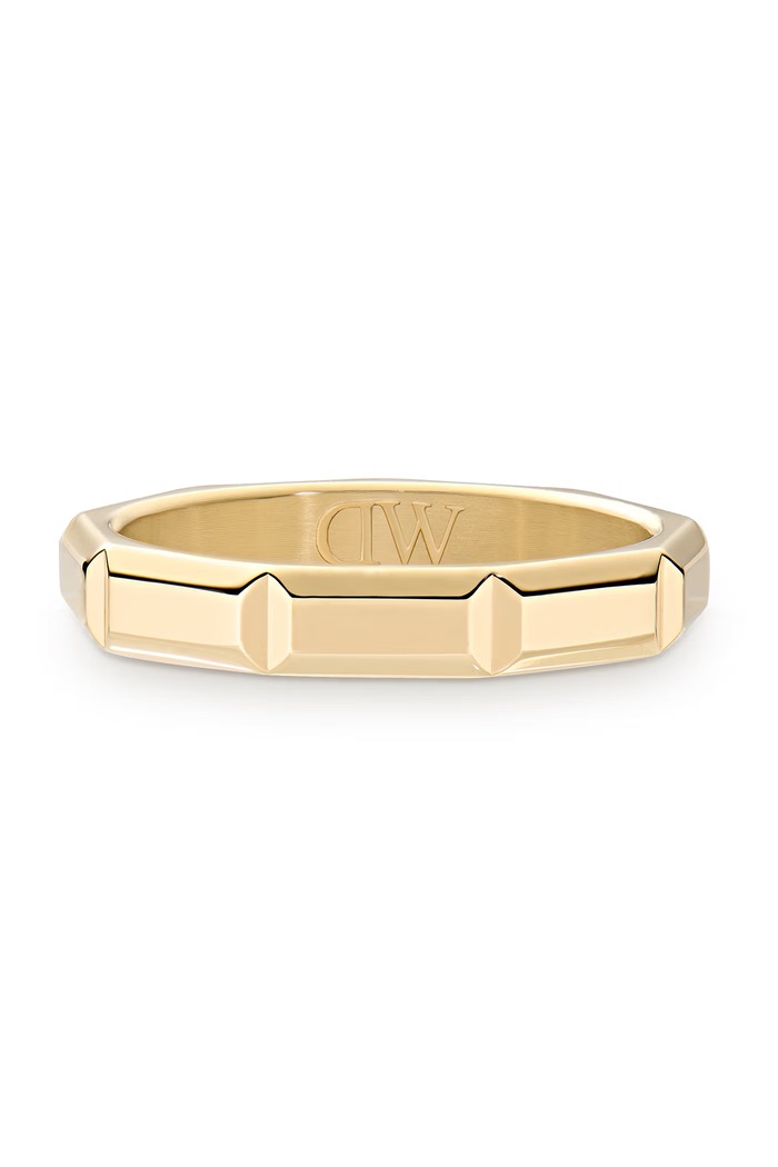 Daniel Wellington Pierścionek damski ze stali nierdzewnej Bric Ring Icon DW00402178 złoty AW26