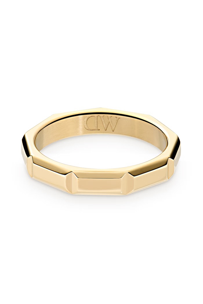 Akcesoria Daniel Wellington Pierścionek damski ze stali nierdzewnej Bric Ring Icon DW00402178 złoty