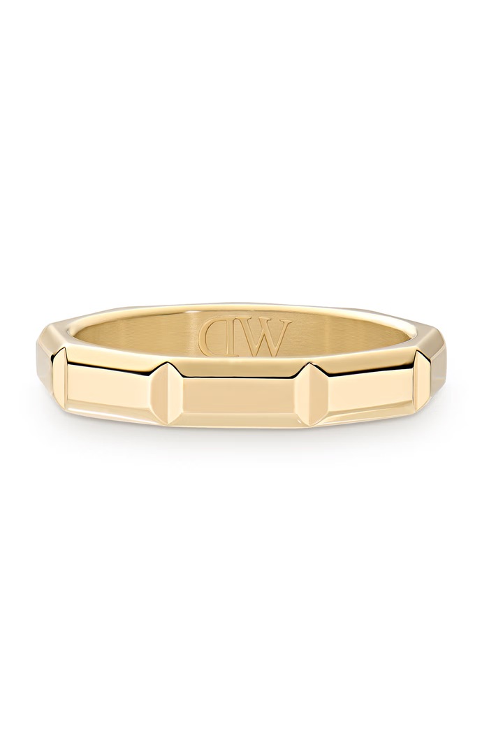 Daniel Wellington Pierścionek damski ze stali nierdzewnej Bric Ring Icon DW00402179 złoty AW26