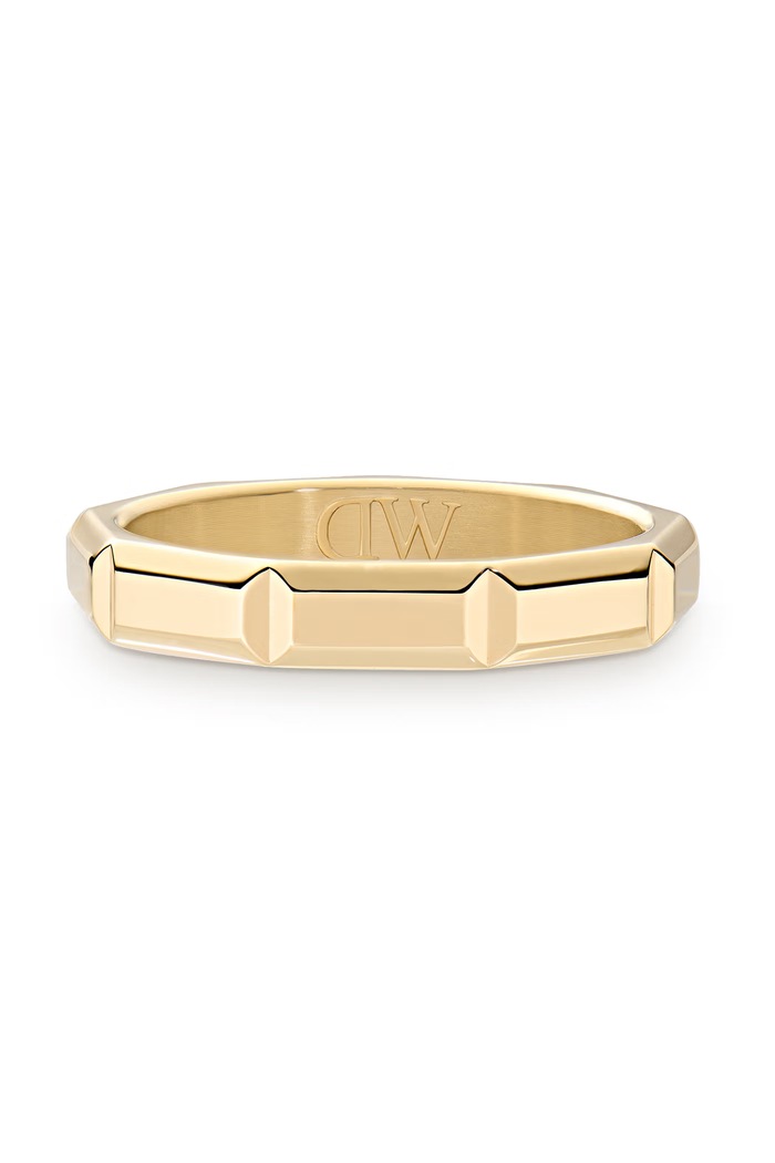Daniel Wellington Pierścionek damski ze stali nierdzewnej Bric Ring Icon DW00402180 złoty AW26