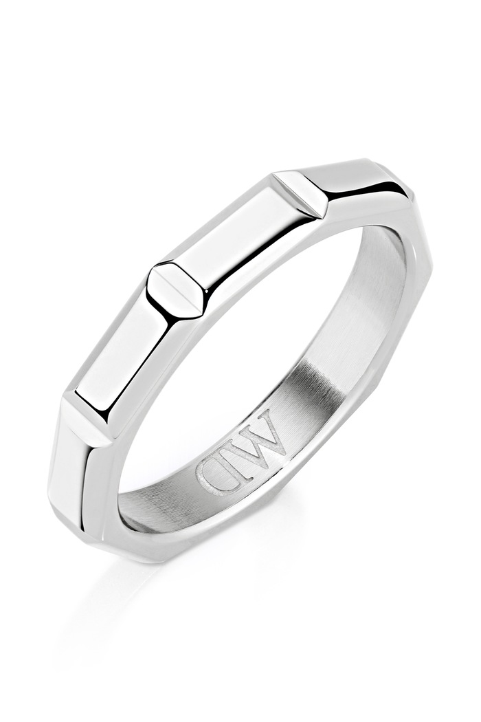 Daniel Wellington Pierścionek ze stali nierdzewnej Bric Ring Icon srebrny DW00402185
