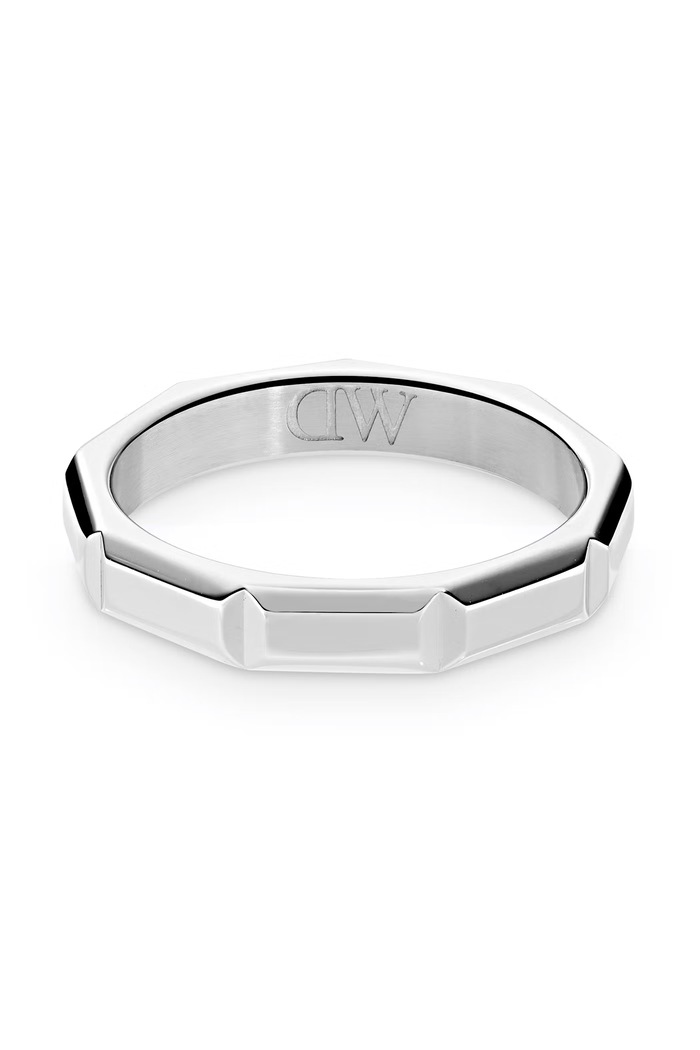 Akcesoria Daniel Wellington Pierścionek ze stali nierdzewnej Bric Ring Icon DW00402185 srebrny