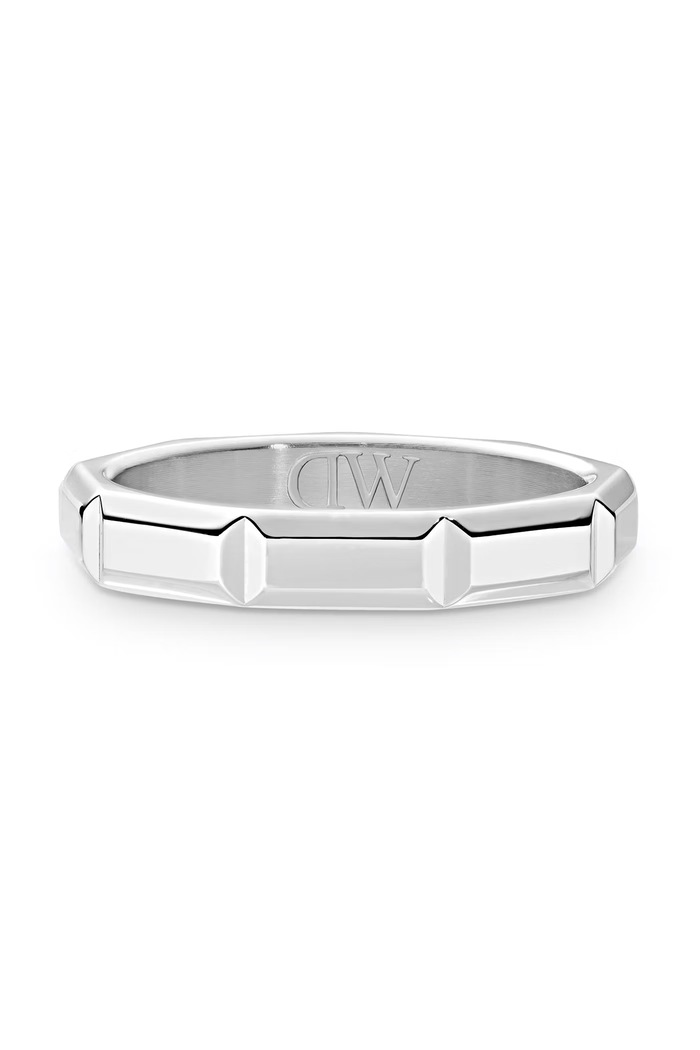 Daniel Wellington Pierścionek damski ze stali nierdzewnej Bric Ring Icon DW00402188 srebrny AW26