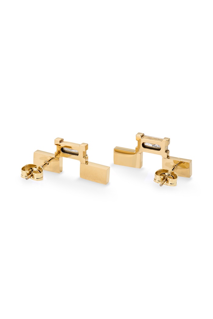 Akcesoria Daniel Wellington Kolczyki damskie ze stali nierdzewnej Bric DW00402139 złoty