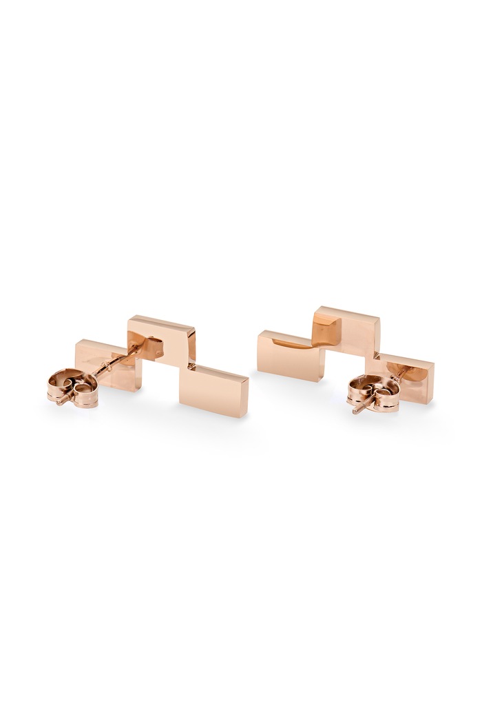 Akcesoria Daniel Wellington Kolczyki damskie ze stali nierdzewnej z cyrkonią Bric DW00402138 złoty