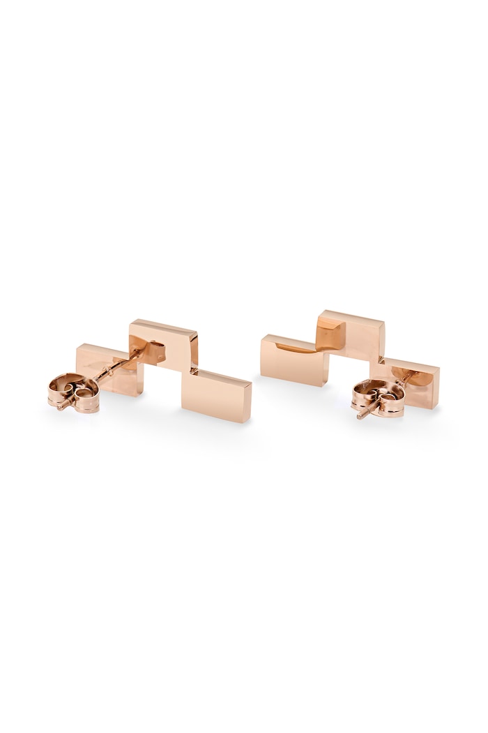 Akcesoria Daniel Wellington Kolczyki damskie ze stali nierdzewnej z cyrkonią Bric DW00402138 złoty